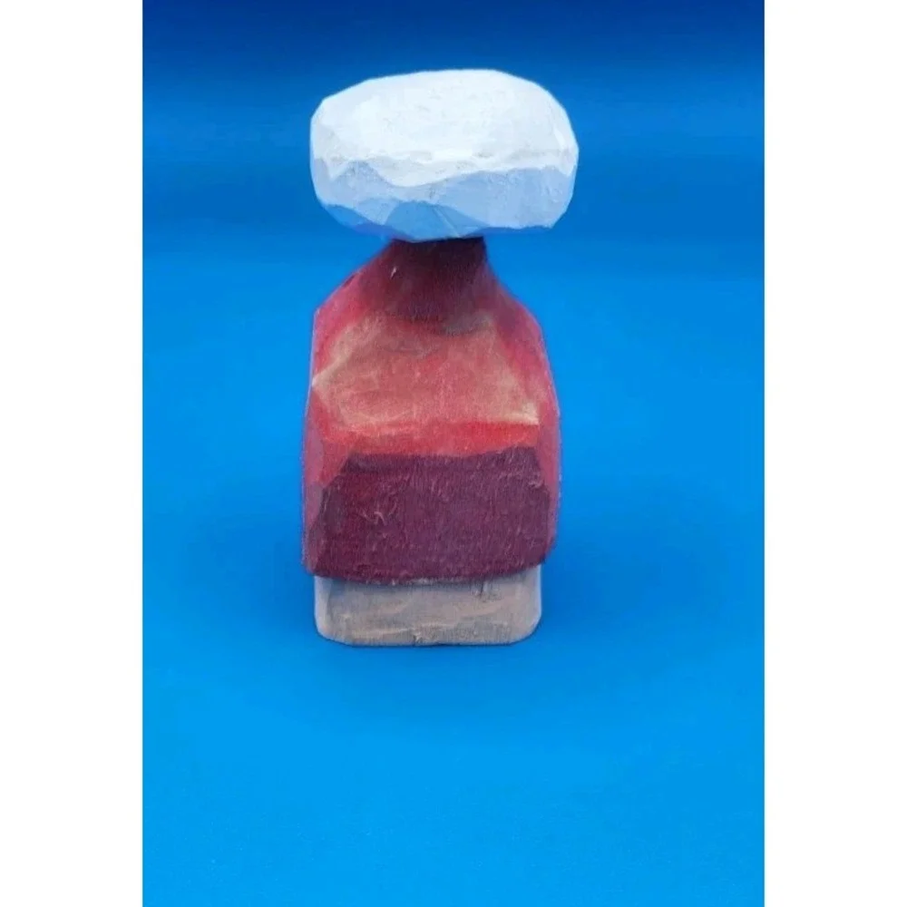 Handcarved New Wooden Santa Head Shelf‎ Santa